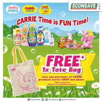 Econsave CARRIE FREE Tote Bag Promotion (valid until 28 February 2023)