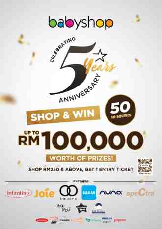 Babyshop 5th Anniversary Shop & Win Promotion (14 February 2023 - 12 March 2023)