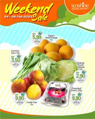 Sunshine Weekend Promotion (24 February 2023 - 26 February 2023)