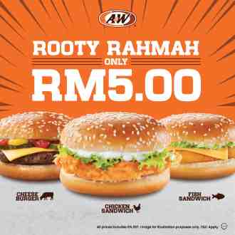 A&W Menu Rahmah For RM5 Promotion