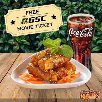 Kenny Rogers ROASTERS FREE GSC Movie Ticket Promotion