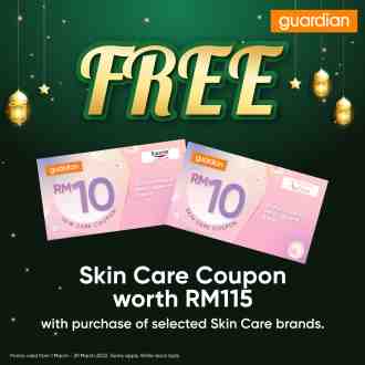 Guardian FREE Skin Care Coupon Promotion (1 March 2023 - 29 March 2023)