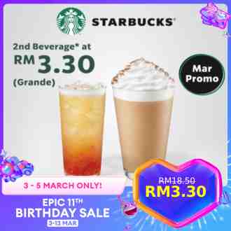 Starbucks Lazada 3.3 Sale (3 Mar 2023 - 5 Mar 2023)