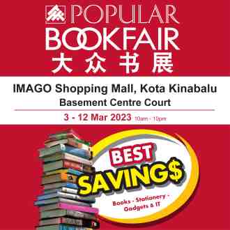 POPULAR Book Fair Sale at IMAGO Shopping Mall (3 Mar 2023 - 12 Mar 2023)