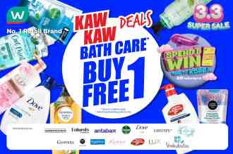 Watsons Bath Care Buy 1 FREE 1 Promotion (3 March 2023 - 6 March 2023)