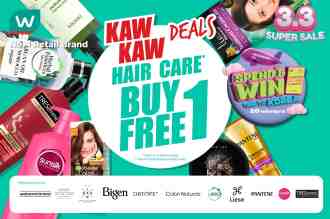 Watsons Hair Care Buy 1 FREE 1 Promotion (3 March 2023 - 6 March 2023)