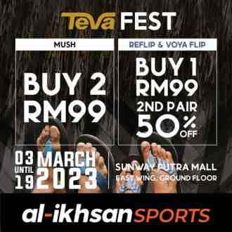 Al-Ikhsan Sports Sunway Putra Mall Teva Fest Sale (3 March 2023 - 19 March 2023)
