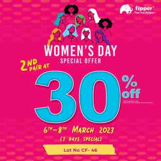 Fipperslipper Paradigm Mall PJ Women's Day Promotion (6 March 2023 - 8 March 2023)
