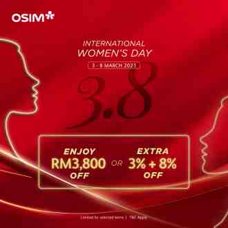 OSIM International Women’s Day Promotion (3 Mar 2023 - 8 Mar 2023)