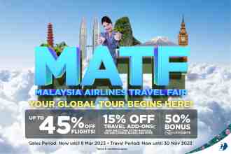 Malaysia Airlines Travel Fair Promotion (valid until 8 March 2023)