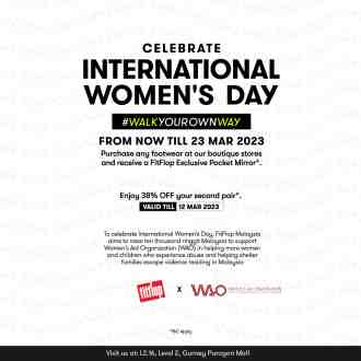 FitFlop Gurney Paragon Mall International Women’s Day Promotion (valid until 23 March 2023)