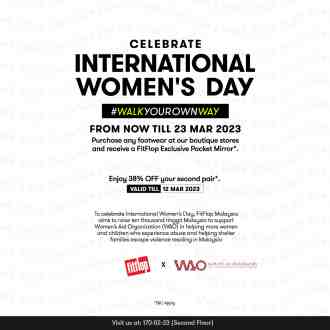 FitFlop Gurney Plaza International Women’s Day Promotion (valid until 23 March 2023)