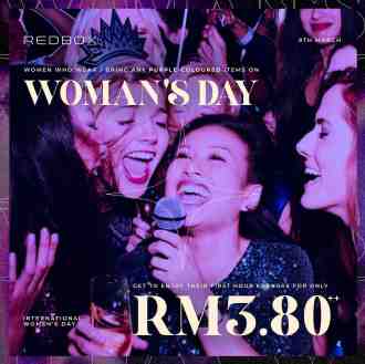 Red Box Karaoke International Women's Day Promotion (8 March 2023)