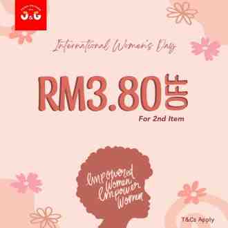 J&G Fried Chicken International Women’s Day Promotion (8 March 2023)