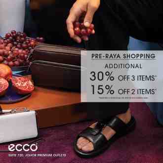 Ecco Outlet Pre-Raya Sale at Johor Premium Outlets (6 March 2023 - 29 March 2023)