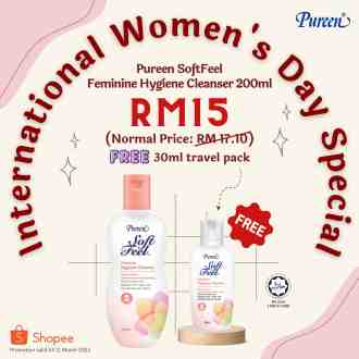 Pureen International Women’s Day Promotion (valid until 12 March 2023)