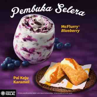 McDonald's McFlurry BlueBerry and Pai Keju Karamel