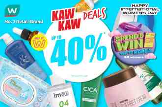 Watsons Brand Products Sale Up To 40% OFF (8 March 2023 - 13 March 2023)