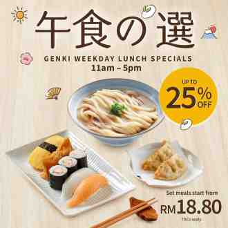 Genki Sushi Sunway Velocity Lunch Sets Promotion