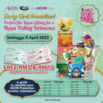 AEON Raya Early Bird Promotion FREE Voucher (valid until 9 Apr 2023)