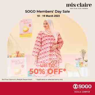SOGO Kuala Lumpur Mis Claire Raya Promotion (10 March 2023 - 19 March 2023)