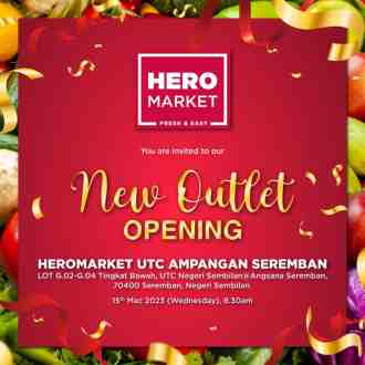 HeroMarket UTC Ampangan Seremban Opening Promotion FREE Goodie Bag (15 March 2023)