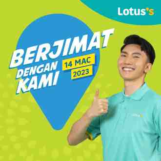 Lotus's Berjimat Dengan Kami Promotion published on 14 March 2023