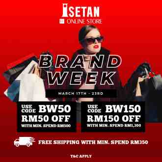 Isetan Online Store Brand Week Promotion (17 March 2023 - 23 March 2023)