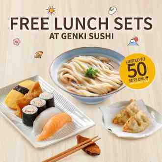 Genki Sushi FREE Lunch Sets Promotion (13 Mar 2023 - 10 Apr 2023)