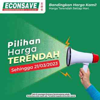 Econsave Pilihan Harga Terendah Promotion (valid until 21 March 2023)