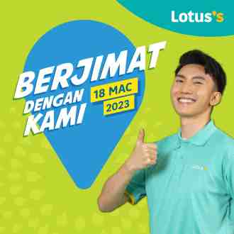 Lotus's Berjimat Dengan Kami Promotion published on 18 March 2023