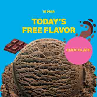 Baskin Robbins FREE Chocolate Ice Cream Promotion (18 Mar 2023)