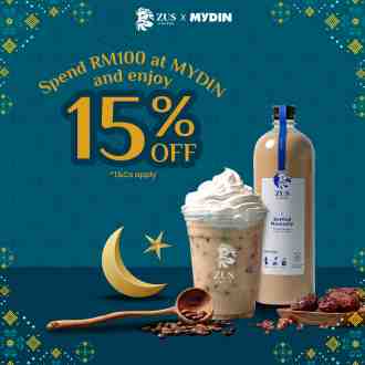 MYDIN ZUS Coffee 15% OFF Promotion (15 March 2023 - 21 March 2023)