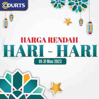 COURTS Harga Rendah Hari-Hari Promotion (1 March 2023 - 31 March 2023)