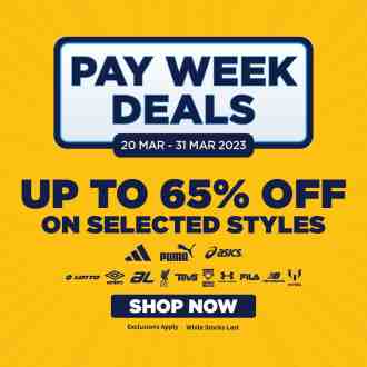 Al-Ikhsan Sports Online Pay Week Sale Up To 65% OFF (20 March 2023 - 31 March 2023)
