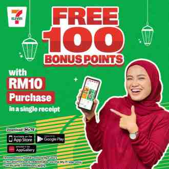7-Eleven My7E Member FREE 100 Bonus Points Promotion (valid until 16 April 2023)