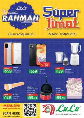 LuLu Capsquare Kuala Lumpur Super Jimat Promotion (22 March 2023 - 12 April 2023)
