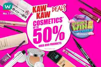 Watsons Cosmetics Promotion Up To 50% OFF (23 March 2023 - 27 March 2023)
