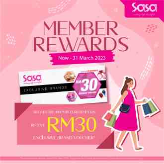 Sasa Member Point Redemption Promotion (valid until 31 March 2023)