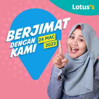 Lotus's Berjimat Dengan Kami Promotion published on 24 March 2023