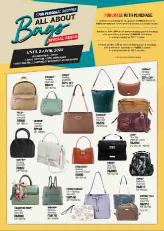 SOGO All About Bags Promotion (valid until 2 April 2023)