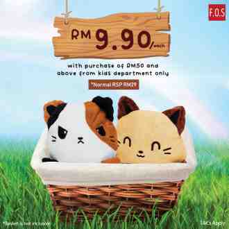 F.O.S Plushie For RM9.90 Promotion
