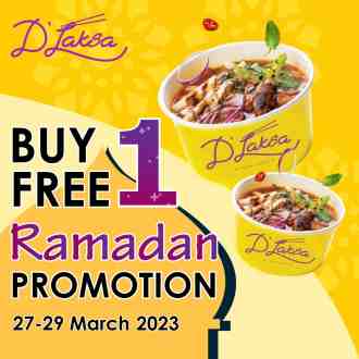 D'Laksa Buy 1 FREE 1 Ramadan Promotion (27 March 2023 - 29 March 2023)