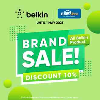HomePro Belkin Brand Sale (valid until 1 May 2023)