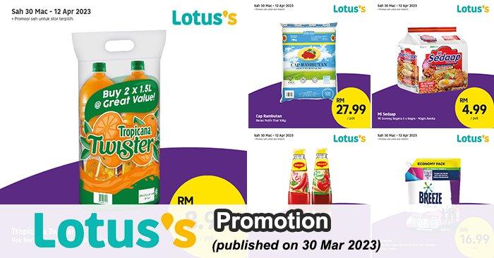 Lotus's Berjimat Dengan Kami Promotion published on 30 March 2023