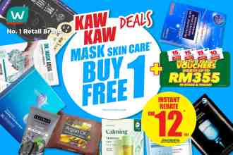 Watsons Mask Skin Care Buy 1 FREE 1 Promotion (30 March 2023 - 3 April 2023)