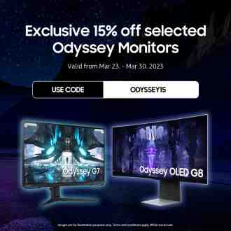 Samsung Odyssey Monitors Promotion (23 March 2023 - 30 March 2023)