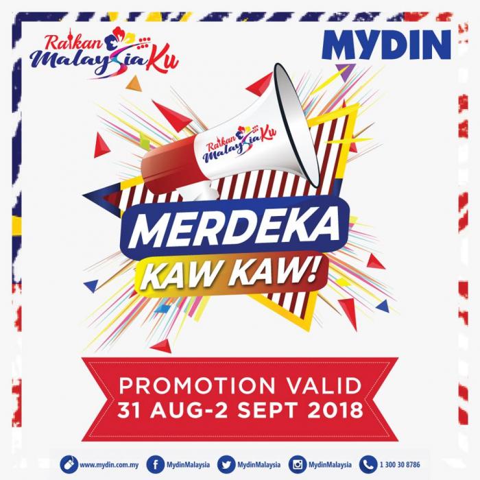 MYDIN Merdeka Kaw Kaw Promotion (31 August 2018 - 2 September 2018)