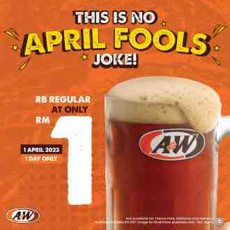 A&W RB for RM1 Promotion (1 April 2023)