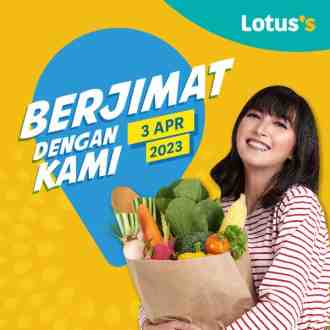 Lotus's Berjimat Dengan Kami Promotion published on 3 April 2023